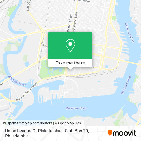Union League Of Philadelphia - Club Box 29 map