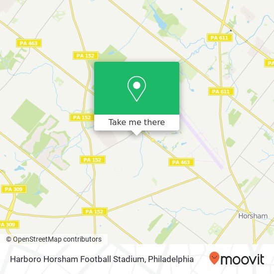 Harboro Horsham Football Stadium map