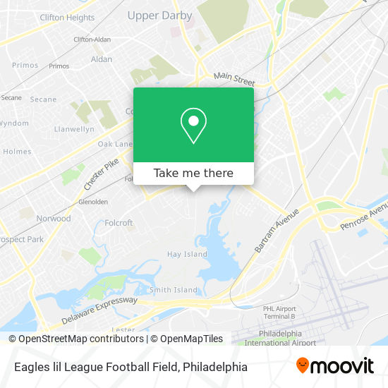 Mapa de Eagles lil League Football Field