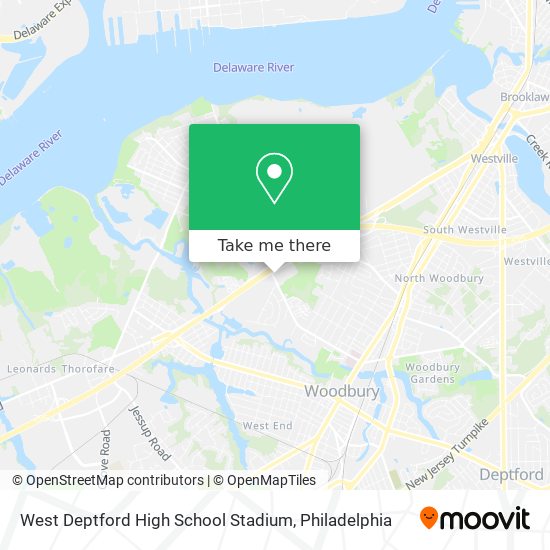 West Deptford High School Stadium map