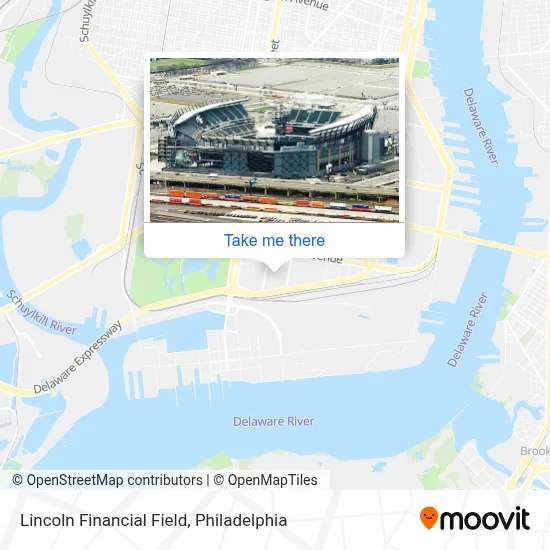 Lincoln Financial Field map