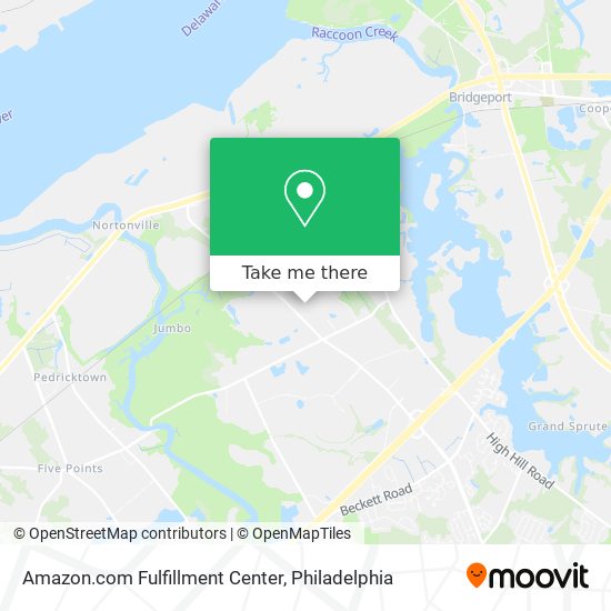 Amazon.com Fulfillment Center map