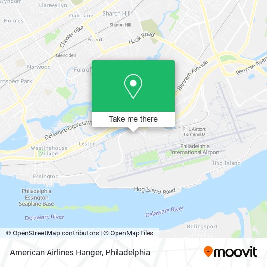 American Airlines Hanger map
