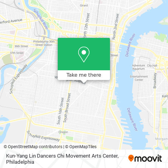 Mapa de Kun-Yang Lin Dancers Chi Movement Arts Center