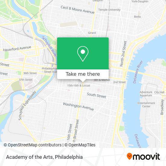 Mapa de Academy of the Arts