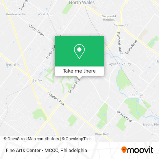 Fine Arts Center - MCCC map