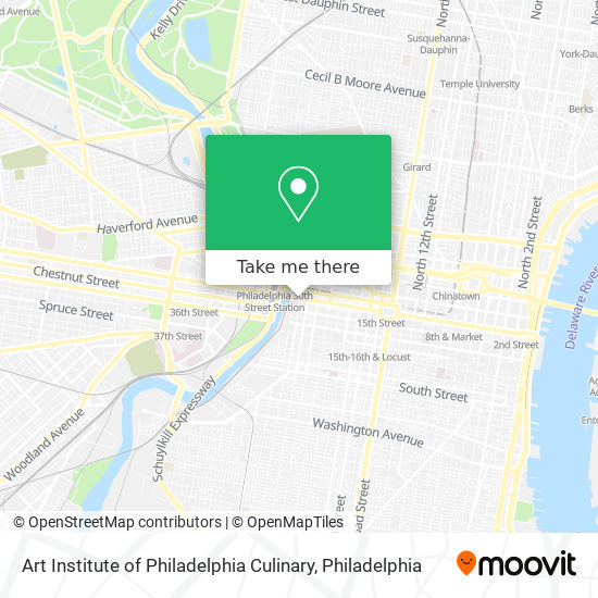 Mapa de Art Institute of Philadelphia Culinary