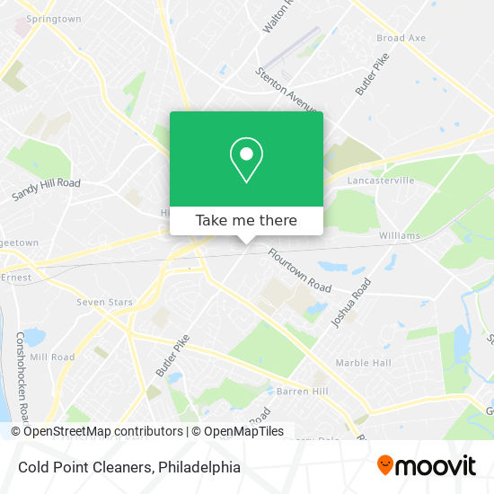 Cold Point Cleaners map