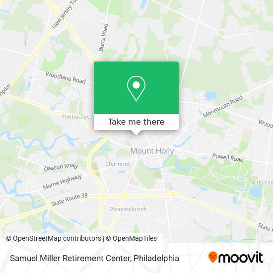 Samuel Miller Retirement Center map