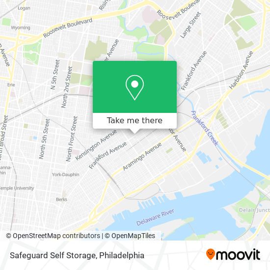 Mapa de Safeguard Self Storage