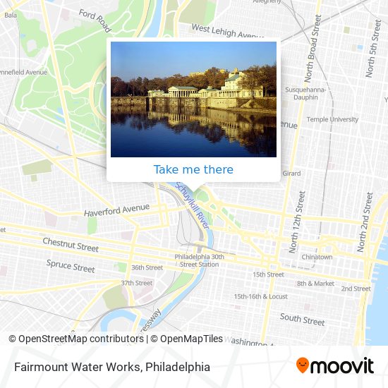 Fairmount Water Works map