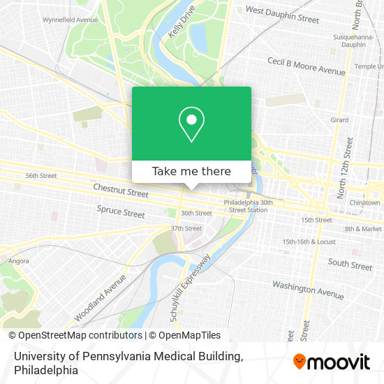 Mapa de University of Pennsylvania Medical Building