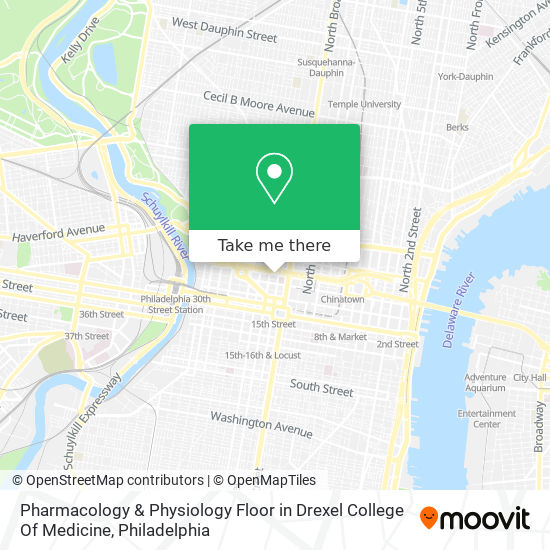 Pharmacology & Physiology Floor in Drexel College Of Medicine map