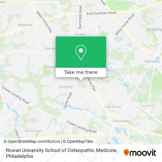 Rowan University School of Osteopathic Medicine map