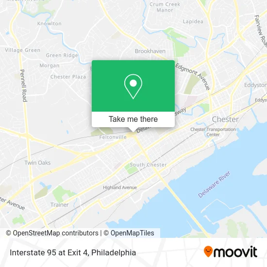 Interstate 95 at Exit 4 map