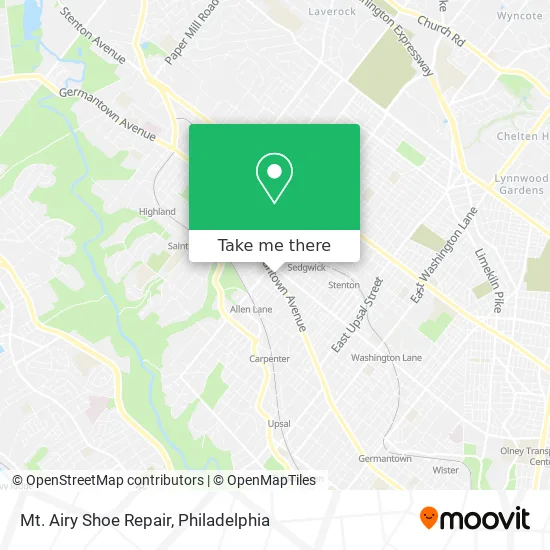 Mt. Airy Shoe Repair map