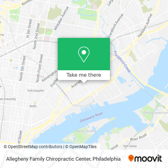 Allegheny Family Chiropractic Center map