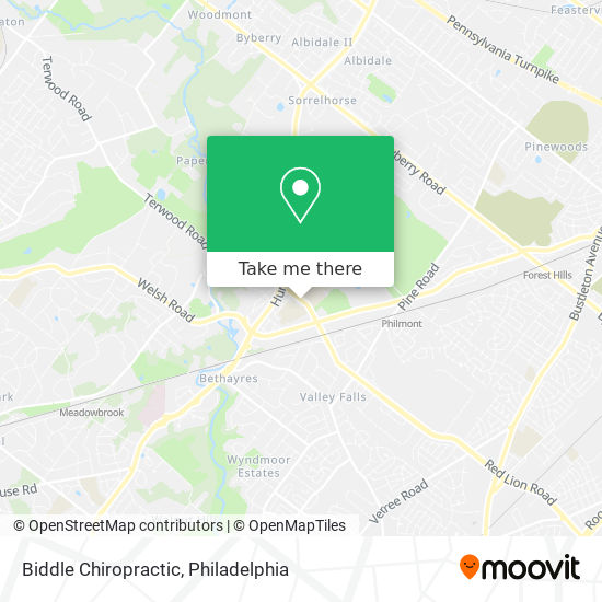 Biddle Chiropractic map