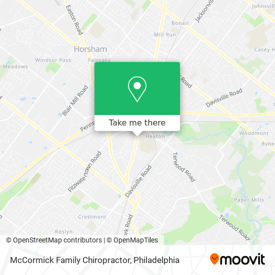 McCormick Family Chiropractor map