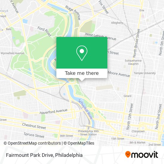 Fairmount Park Drive map