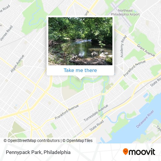 Pennypack Park map