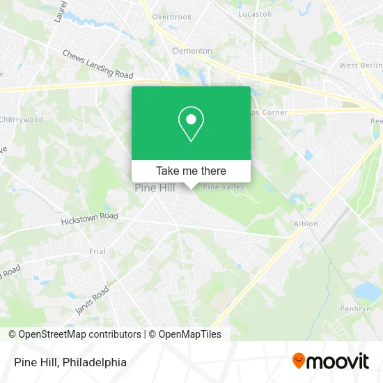 Pine Hill map