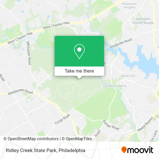 Ridley Creek State Park map