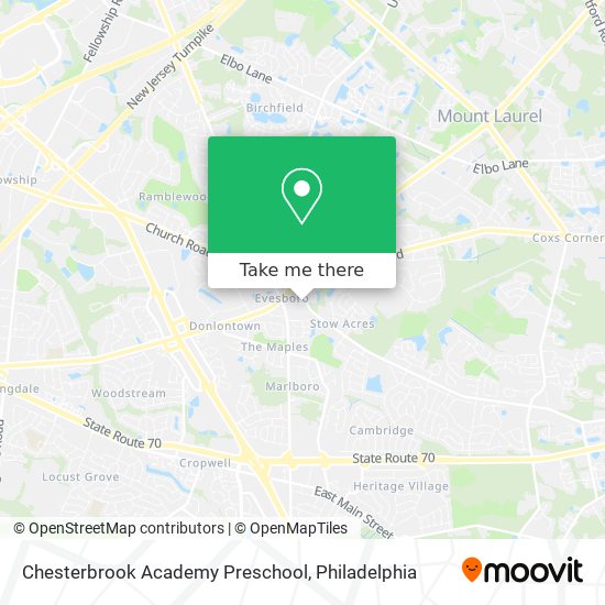 Mapa de Chesterbrook Academy Preschool