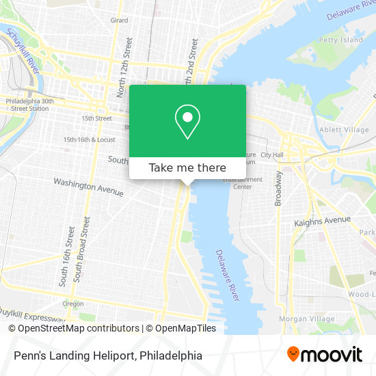 Mapa de Penn's Landing Heliport