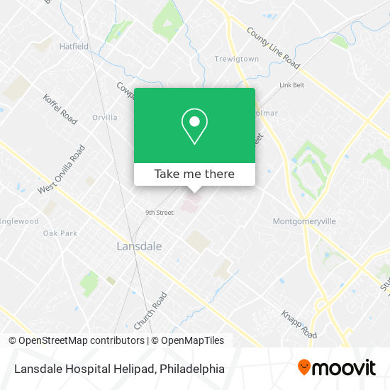 Mapa de Lansdale Hospital Helipad