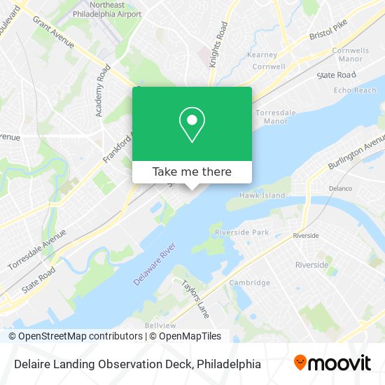 Delaire Landing Observation Deck map