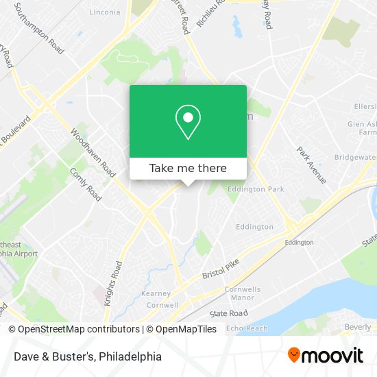 Dave & Buster's map