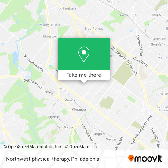 Northwest physical therapy map