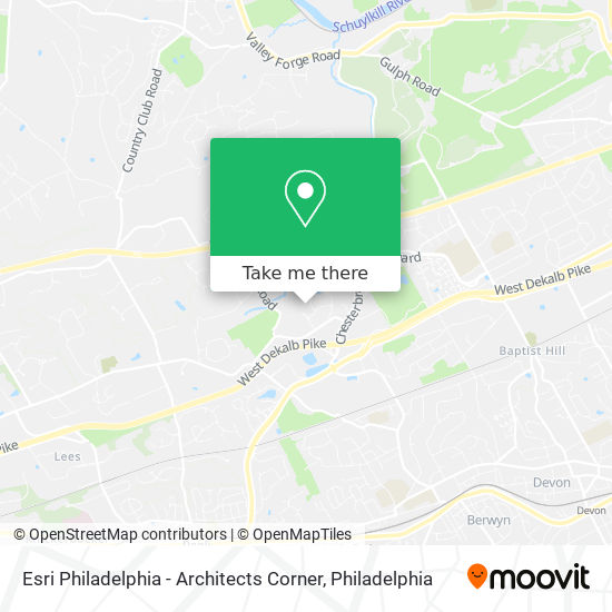 Esri Philadelphia - Architects Corner map