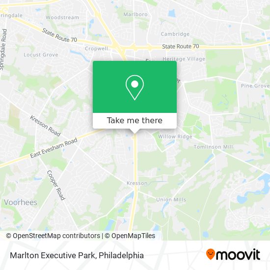 Marlton Executive Park map