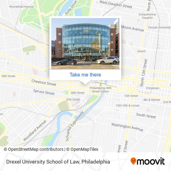 Mapa de Drexel University School of Law