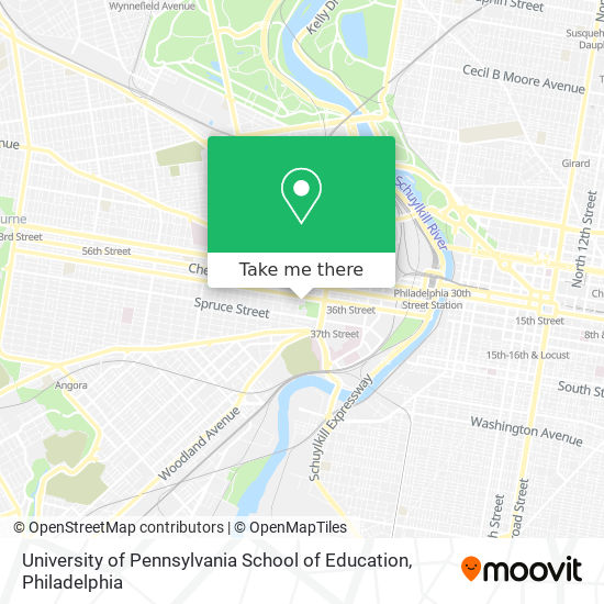 University of Pennsylvania School of Education map