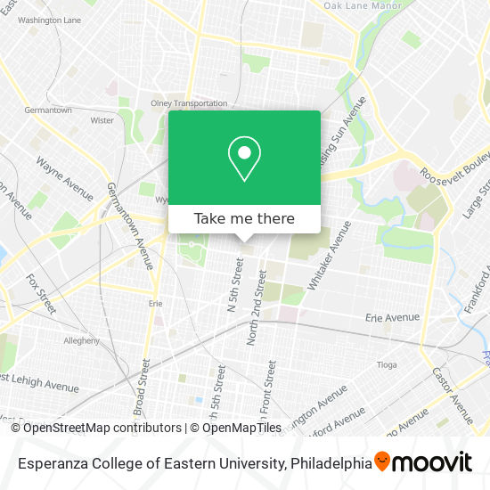 Mapa de Esperanza College of Eastern University