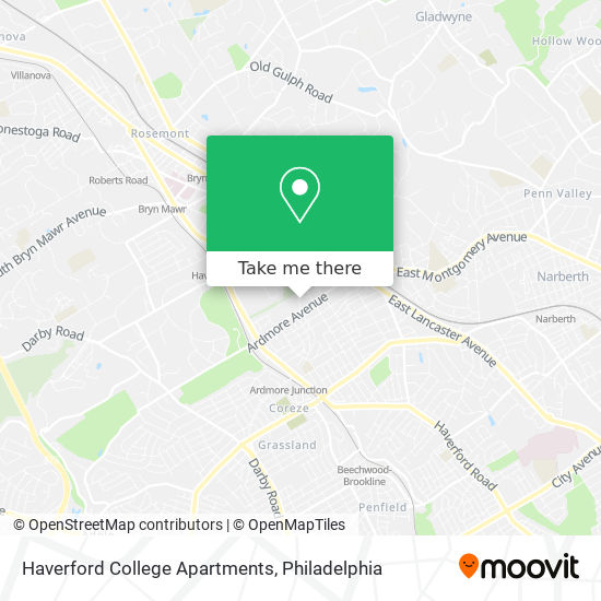 Haverford College Apartments map