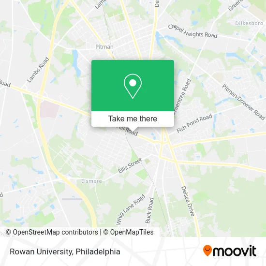 Rowan University map