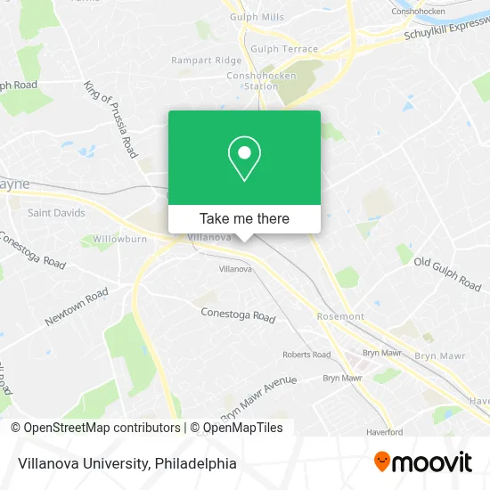Villanova University map