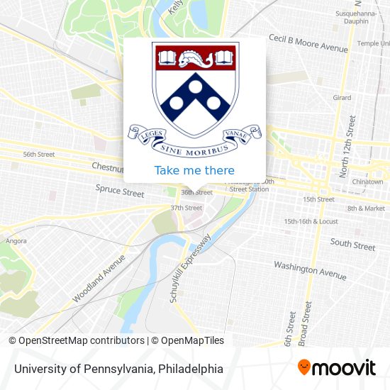 University of Pennsylvania map