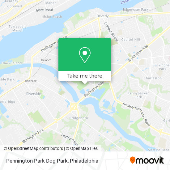 Mapa de Pennington Park Dog Park