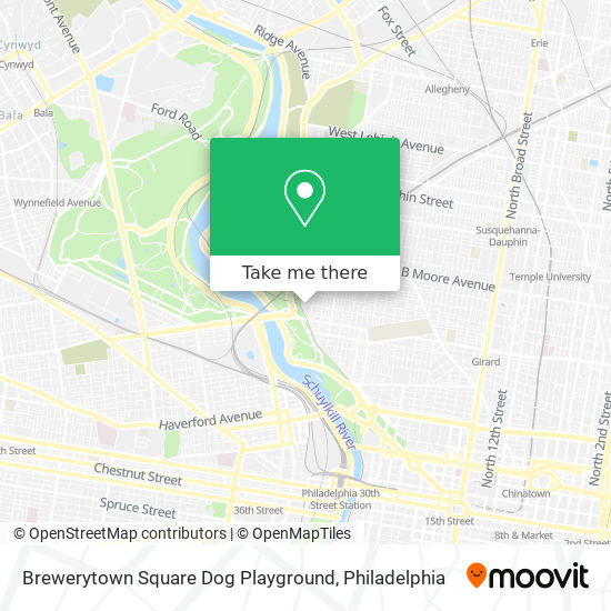 Brewerytown Square Dog Playground map