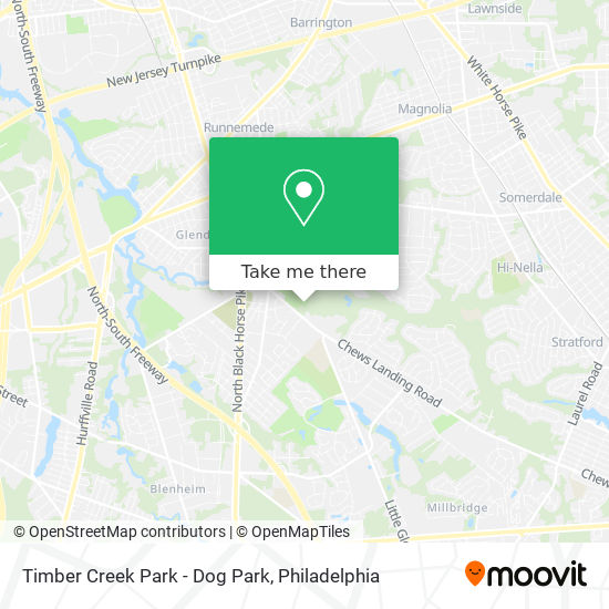 Mapa de Timber Creek Park - Dog Park