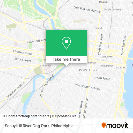 Schuylkill River Dog Park map