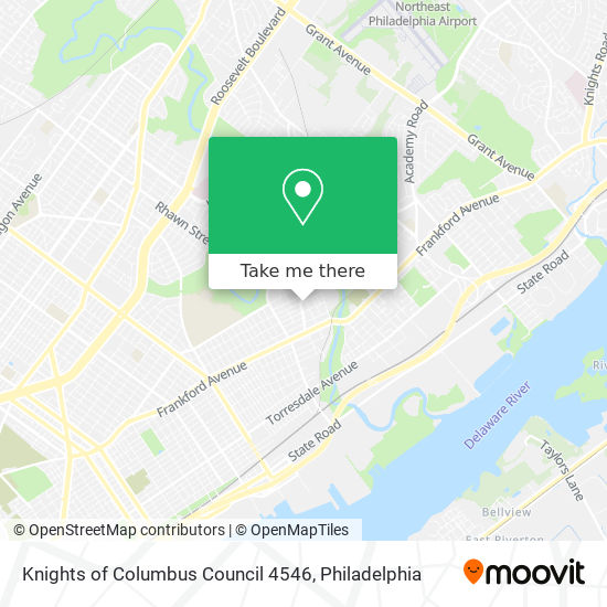 Mapa de Knights of Columbus Council 4546