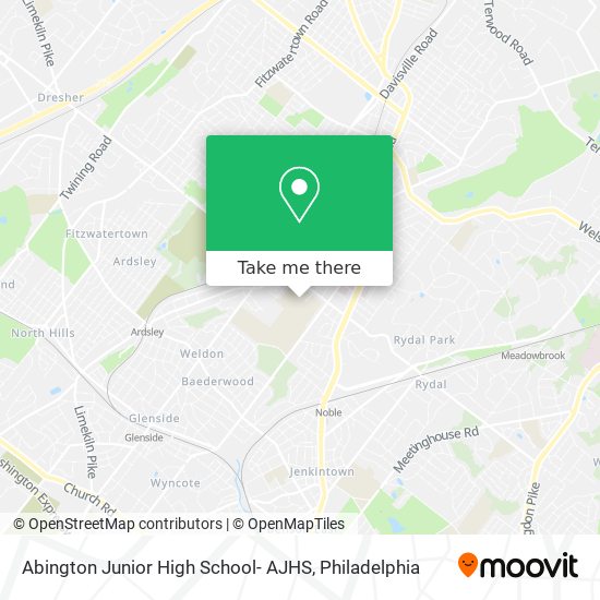 Mapa de Abington Junior High School- AJHS