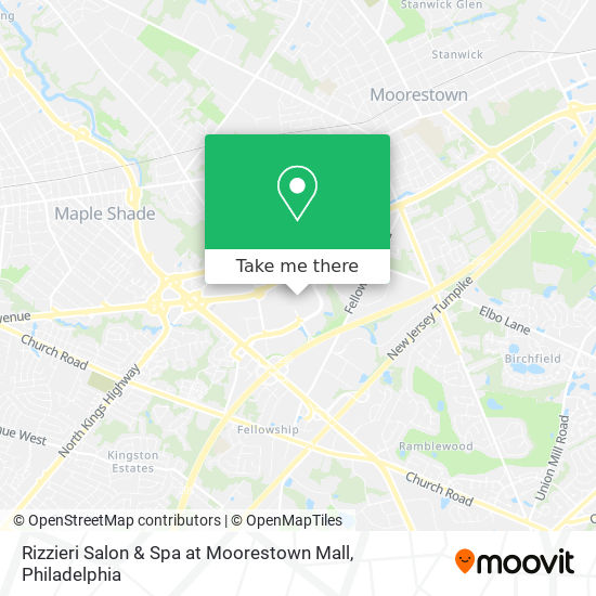 Mapa de Rizzieri Salon & Spa at Moorestown Mall