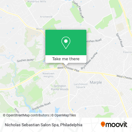 Mapa de Nicholas Sebastian Salon Spa